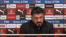 Milan, Gattuso: “Qualche singolo non ha giocato bene”