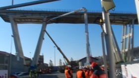 Ponte Morandi, aperto cantiere per demolizione, Bucci: “Non è solo per la città, ma per la Regione e l’Italia”