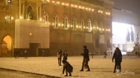 Bologna ‘imbiancata’: le immagini della prima nevicata