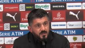 Gattuso: “Higuain spero si sia sbloccato, Donnarumma smanetti di meno col telefono”