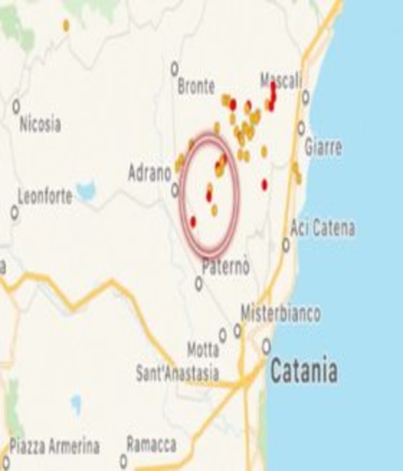 Nuovo sciame sismico nel Catanese, scossa di magnitudo 3.5