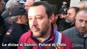 Tutte le divise di Salvini, da poliziotto a vigile del fuoco