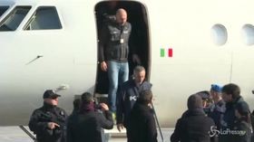 Battisti in Italia, l’arrivo a Ciampino