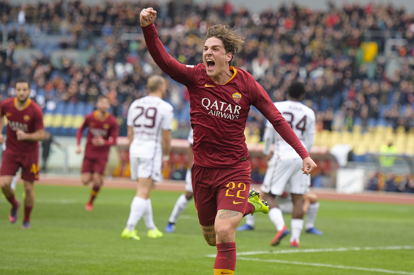 Serie A, super Zaniolo lancia la Roma: Toro ko e aggancio al quarto posto