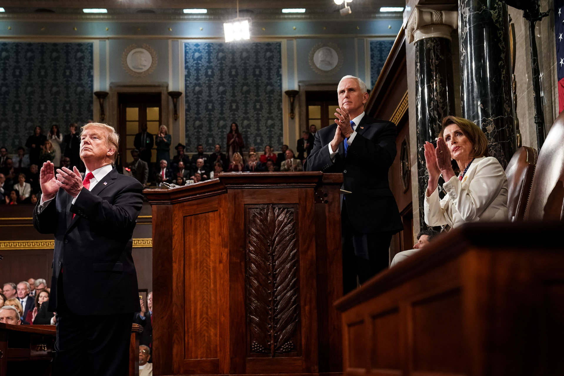 Trump, toni concilianti, ma nessuna apertura, nel discorso sullo “stato dell’Unione”