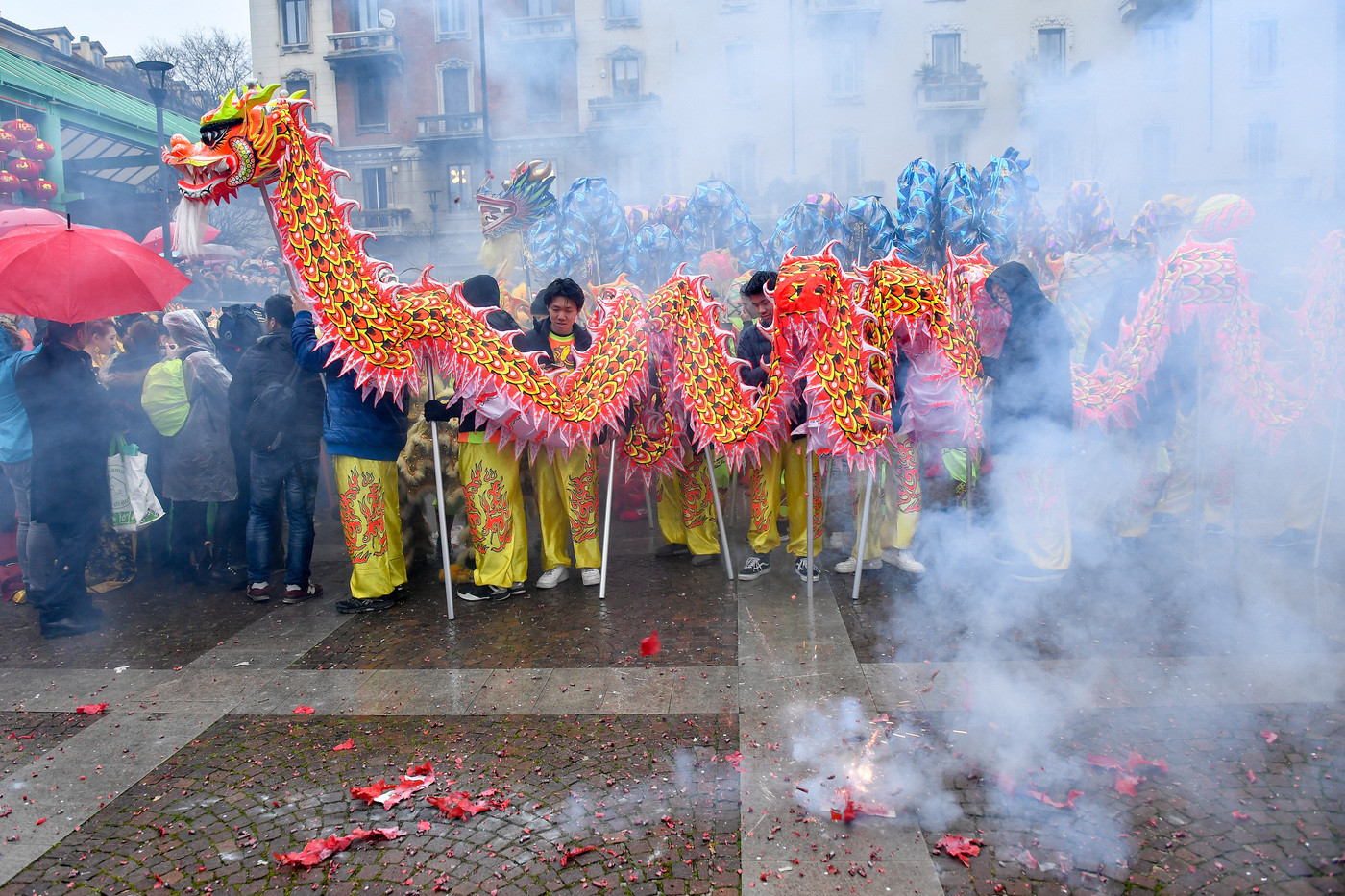 Migliaia di persone hanno festeggiato il capodanno cinese a Milano