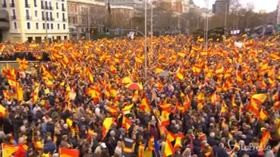 Spagna, manifestazione contro il governo Sanchez