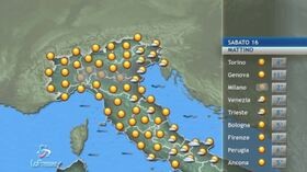 Il meteo del 16 febbraio
