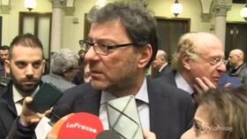 Autonomie regionali, Giorgetti: “Siamo fiduciosi”