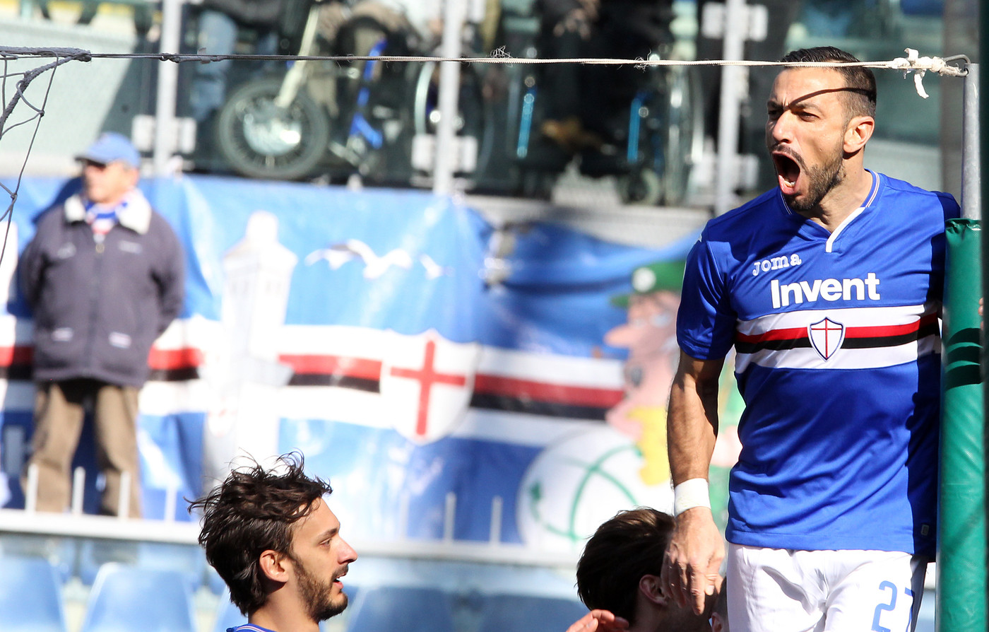Serie A, Sampdoria di rigore: Quagliarella stende Cagliari, 1-0