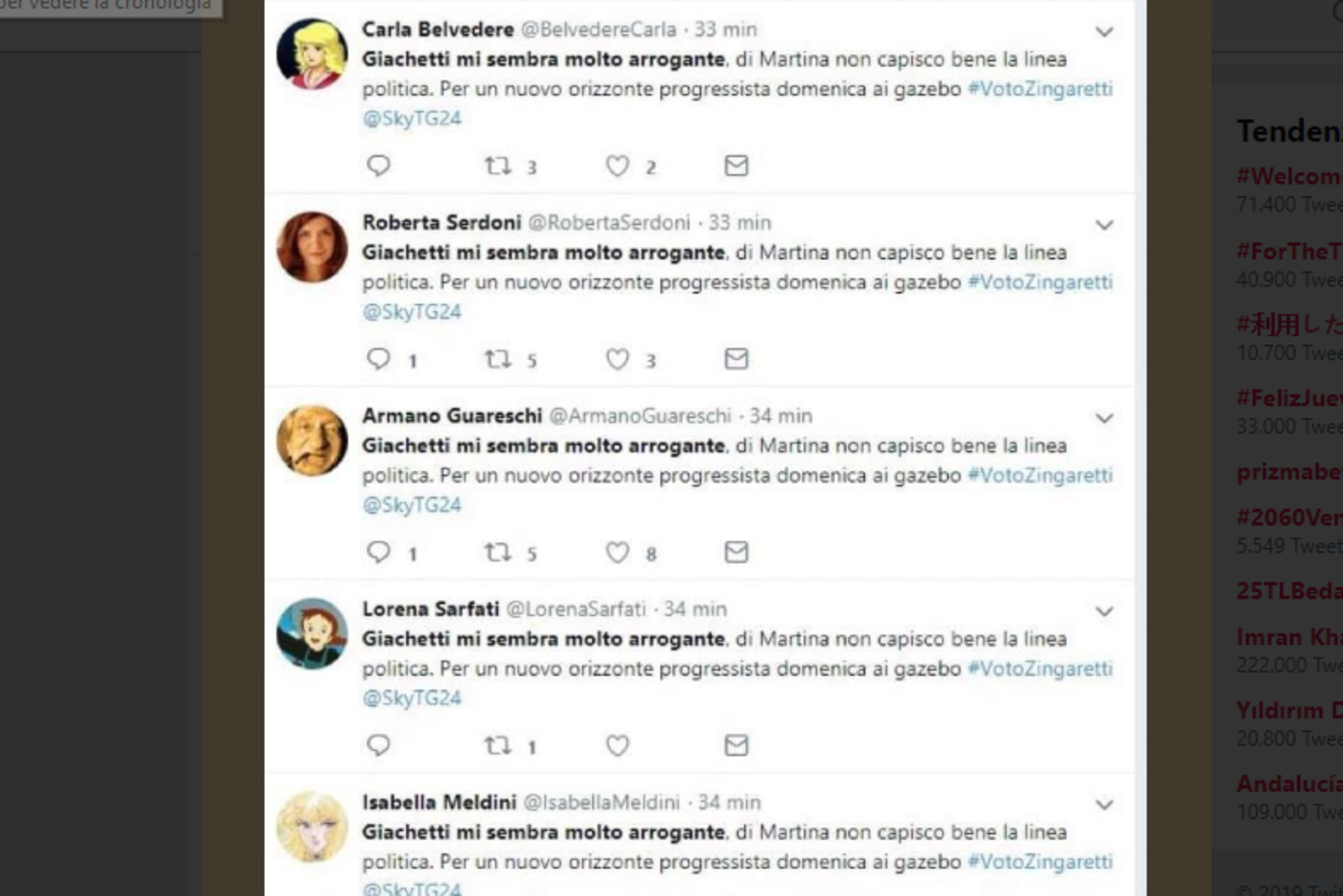 Pd, ‘giallo’ su sostegno social a Zingaretti: i tweet sono tutti uguali. Ascani: “Ha assoldato Casaleggio?”