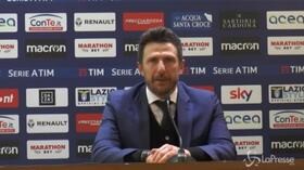 Roma, Di Francesco: “Persi tutti i duelli individuali, la Lazio ha fatto meglio di noi”