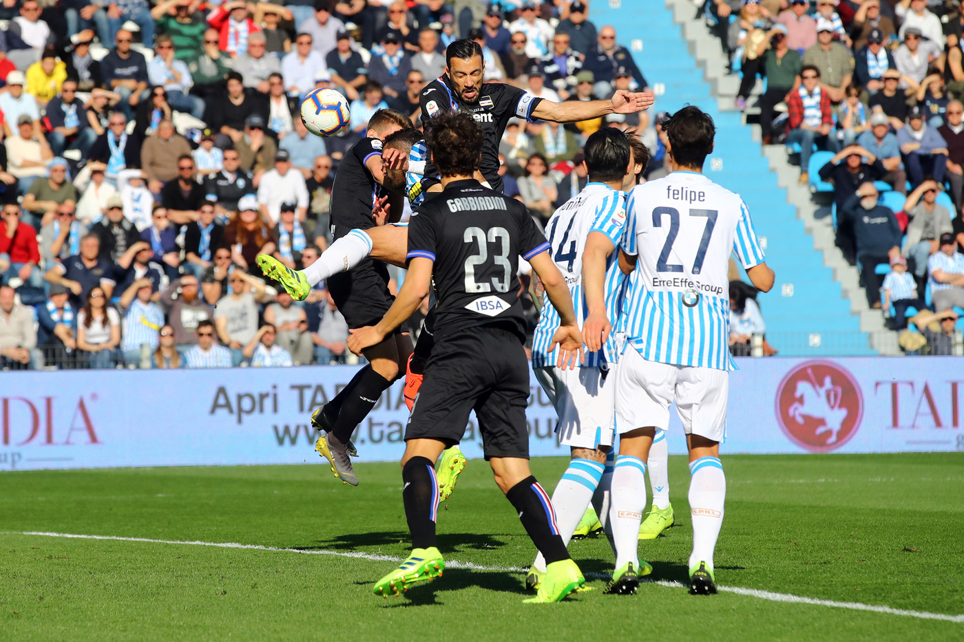 Serie A, Quagliarella lancia Samp a Ferrara: Spal, ko e rabbia Var