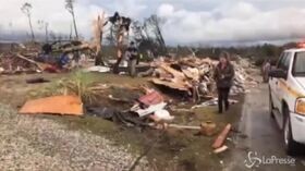 Alabama, case distrutte e alberi sradicati: la devastazione dopo il tornado