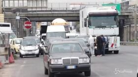 Roma, traffico in tilt sulla Tiburtina per lo sciopero del trasporto pubblico