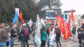 Roma, sciopero dei dipendenti del Gruppo Engineering