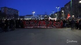 Milano, corteo antifascista per ‘Dax’