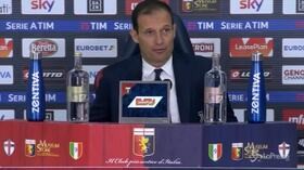 Juve, Allegri: “Dispiace perdere l’imbattibilità, complimenti al Genoa”