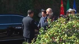 Xi Jinping arriva a Villa Madama per l’incontro con Conte