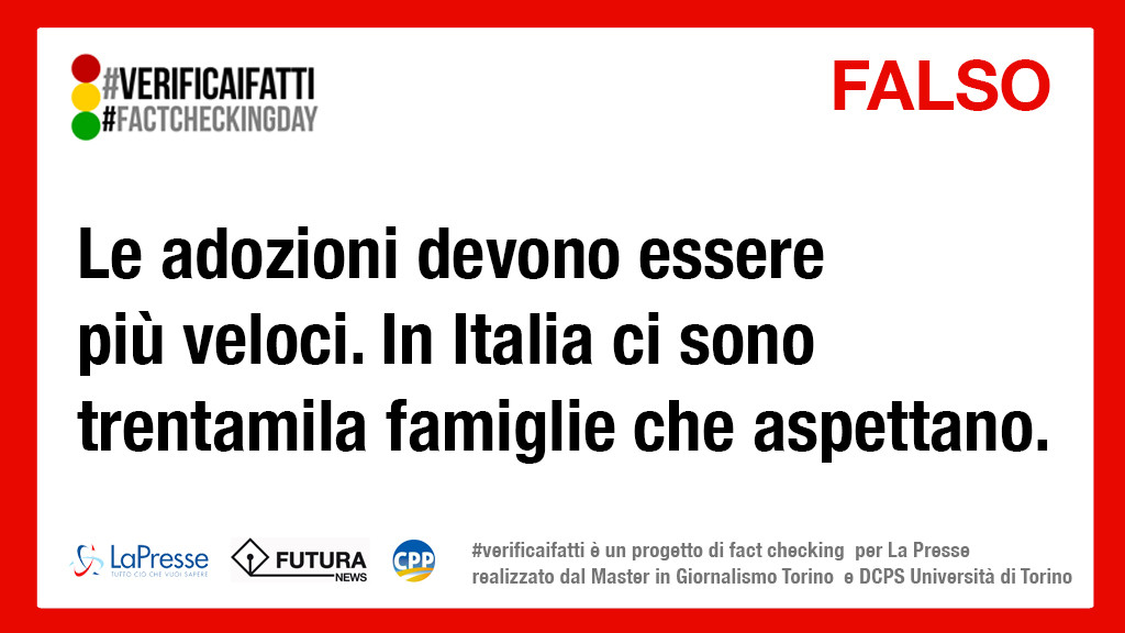 #verificaifatti adozioni italia è vero che 30mila famiglie aspettano