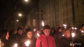 L’Aquila, la fiaccolata dieci anni dopo il sisma