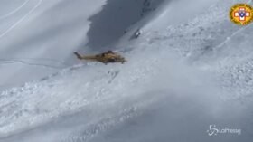 Valanga a Pila: il soccorso alpino sorvola la zona