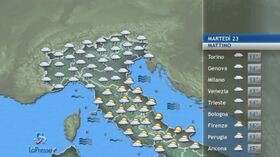 Il meteo del 23 aprile