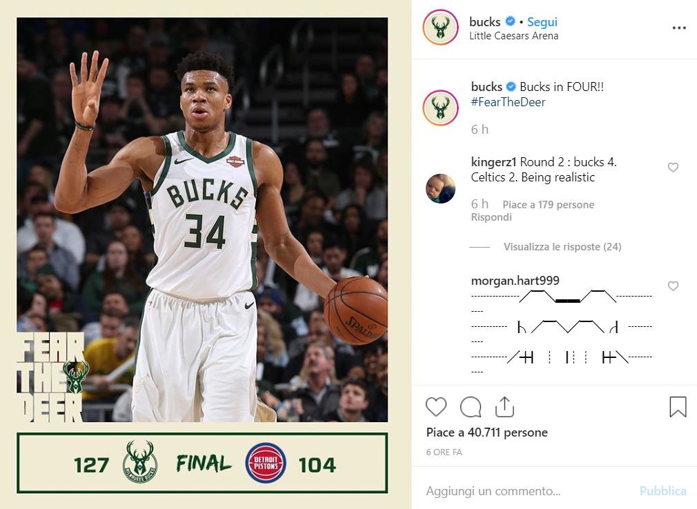 Playoff Nba: Milwaukee vola al secondo turno, Utah supera Houston