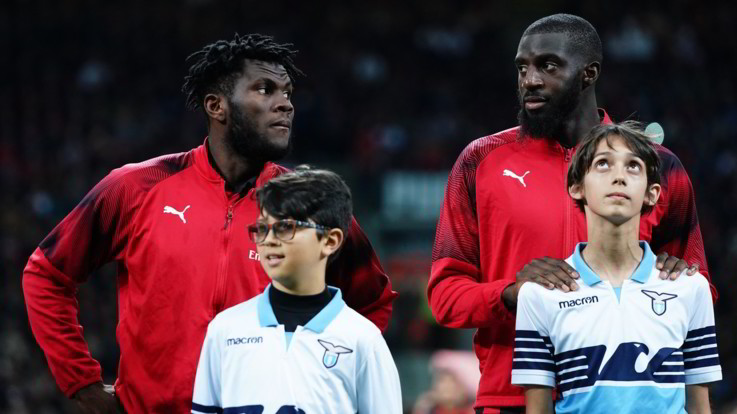 Kessie e Bakayoko in campo prima della partita
