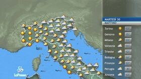 Il meteo del 30 aprile