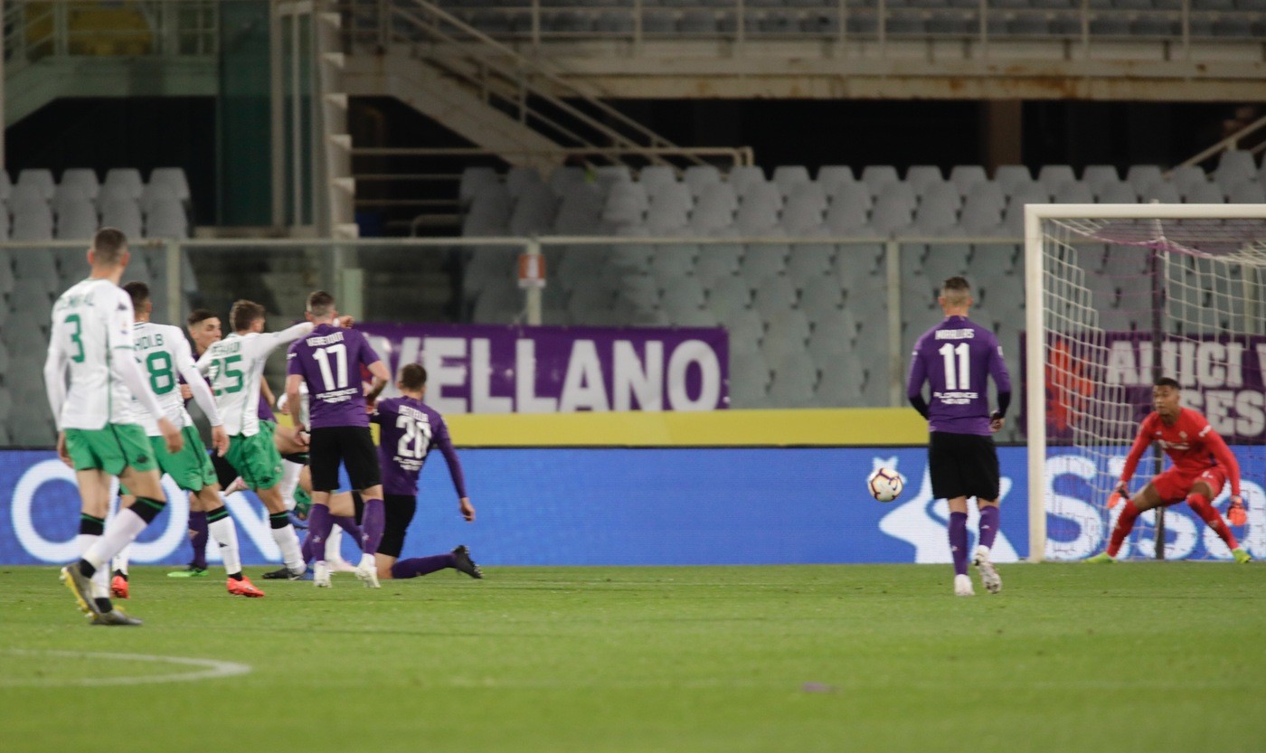 Fiorentina in disarmo. Al Franchi passa anche il Sassuolo: 0-1