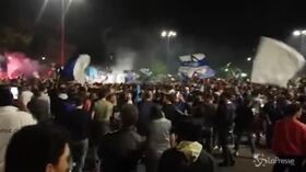 Brescia in serie A, la festa dei tifosi in città