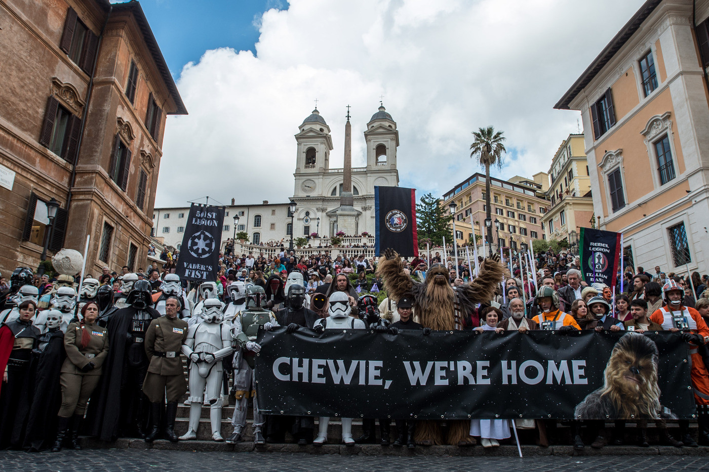 “May the fourth be with you”: Star War Day a Piazza di Spagna in memoria di Chewbacca