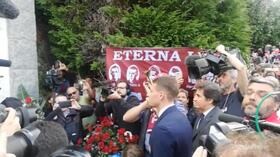 Superga, Belotti legge i nomi dei campioni del Grande Torino