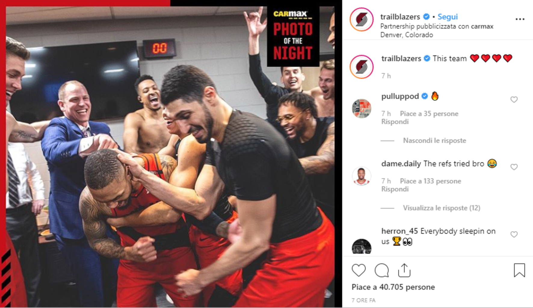 Playoff Nba, Portland espugna Denver, Toronto elimina Philadelphia