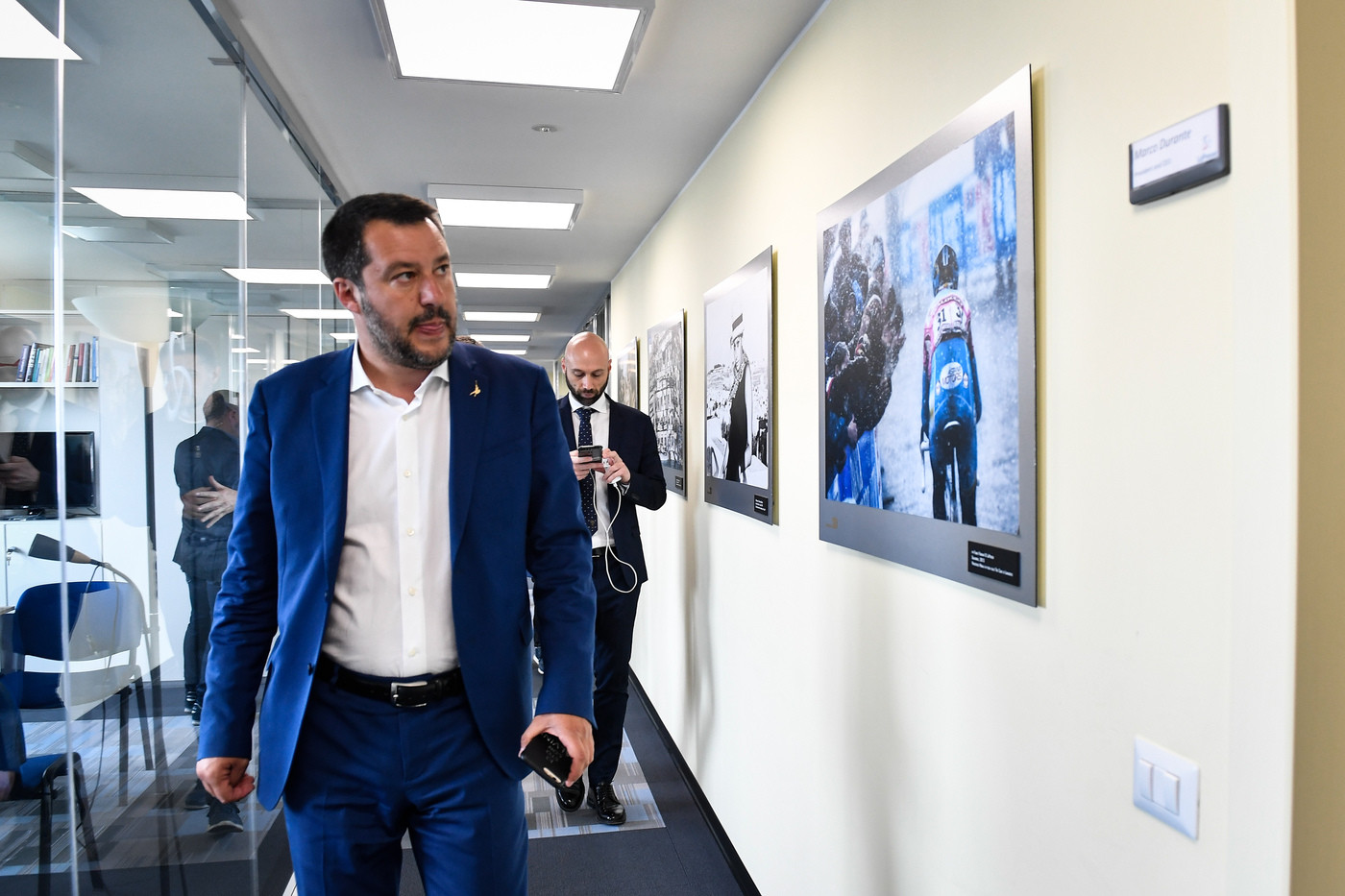 PoliticaPresse, le immagini della visita di Matteo Salvini