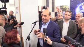 Zingaretti inaugura sede Pd a Casal Bruciato, dai balconi risuona “Bella Ciao”