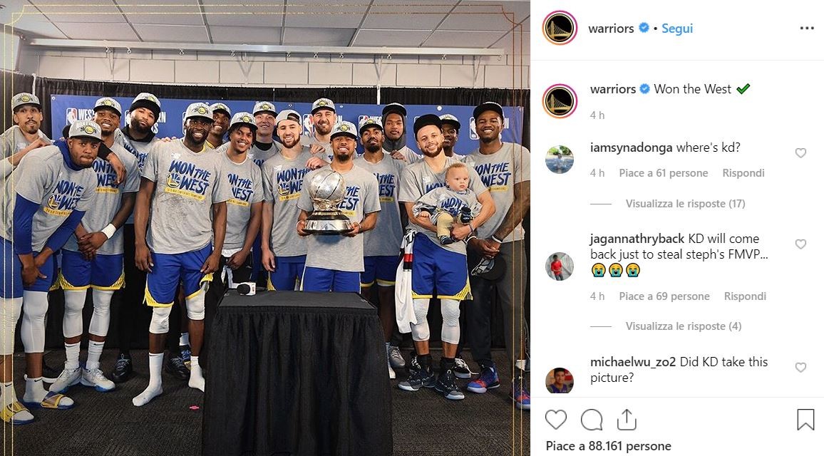 Nba: Golden State chiude serie con Portland e vola alle Finals