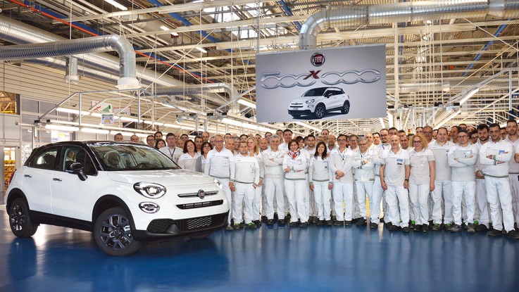 Fiat 500X, record a quota 500mila
