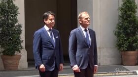 Roma, il premier Conte riceve il presidente del Consiglio europeo Tusk
