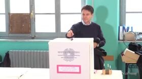 Elezioni europee: Giuseppe Conte vota a Roma