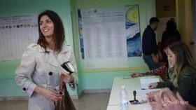Elezioni europee, Virginia Raggi al voto
