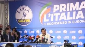 Europee, Salvini: “Siamo primo partito a Nord e Sud , un successo incredibile”
