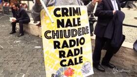 Radio Radicale, manifestazione bipartisan a Montecitorio