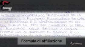 Mafia, smantellato il clan Fragalà: trovato il manoscritto di affiliazione