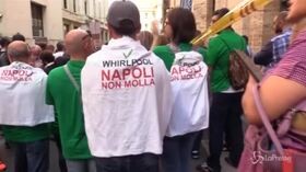 Mise, presidio operai dello stabilimento Whirlpool di Napoli