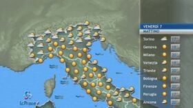 Il meteo del 7 giugno