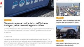 Tabaccaio uccide ladro: indagato per eccesso di legittima difesa