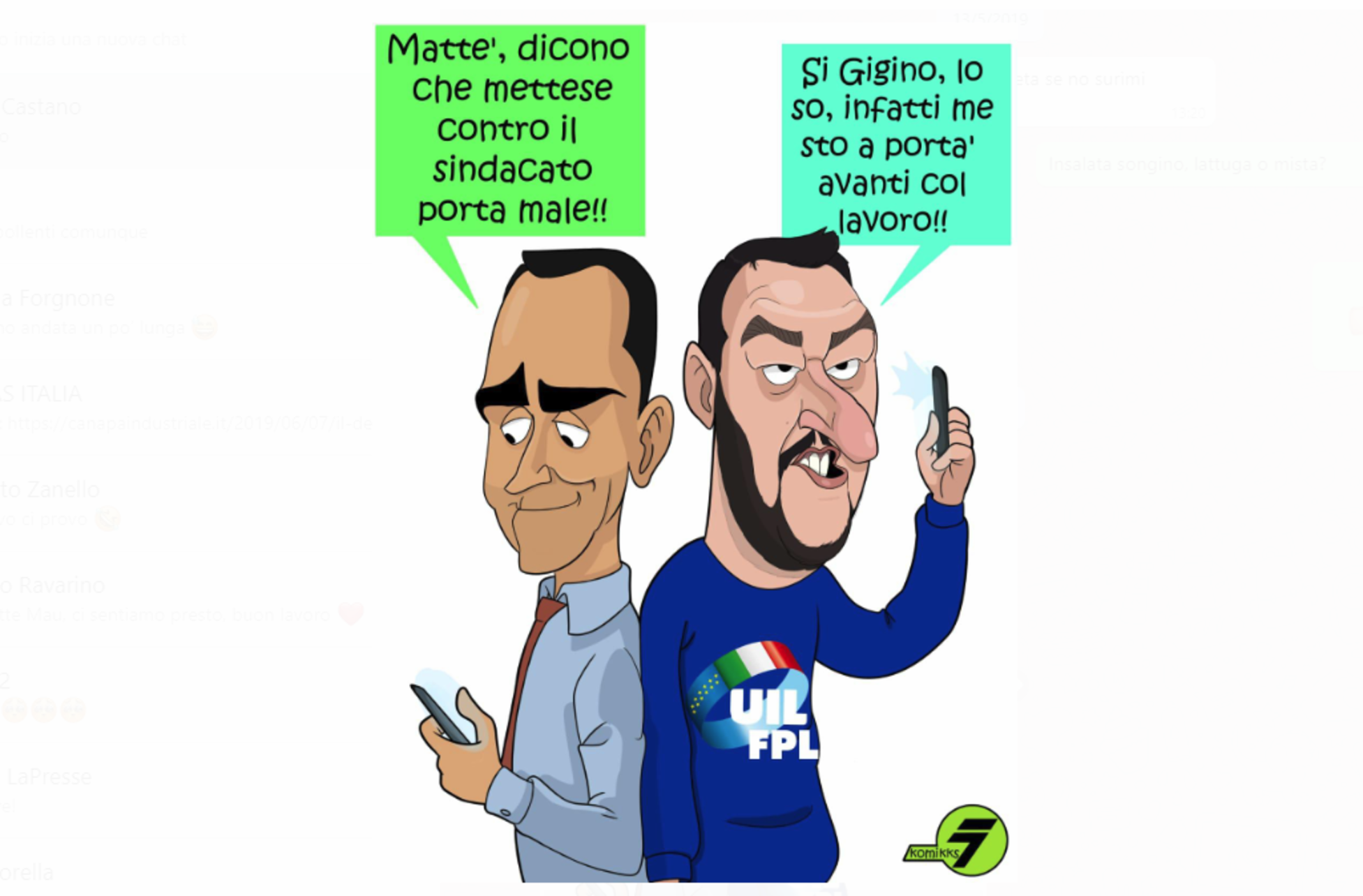 Roma, bloccato striscione ironico della Uil con Salvini e Di Maio