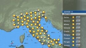 Meteo 13 giugno